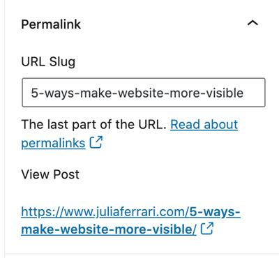 Slug example